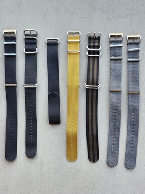 CNS Watch Bands Lot of 7 Straps 24mm